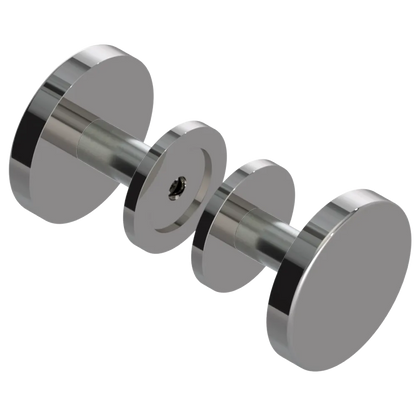 Rubinet Shower Door Knob (set) Polished Nickel