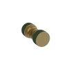 Rubinet Shower Door Knob (set) Satin Brass