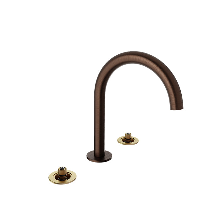 Baril 8" c/c lavatory faucet (without handle), drain included