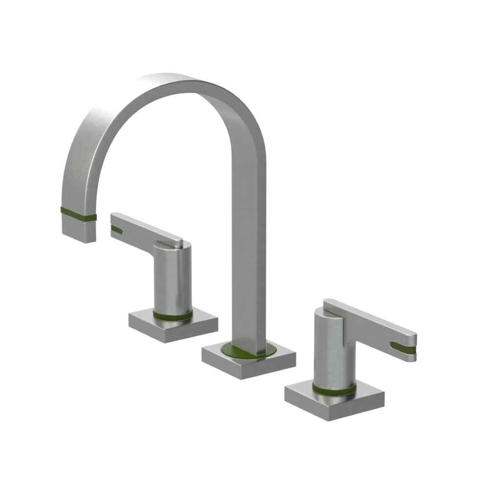 Rubinet Widespread Lav. Set. (less drain) Satin Nickel