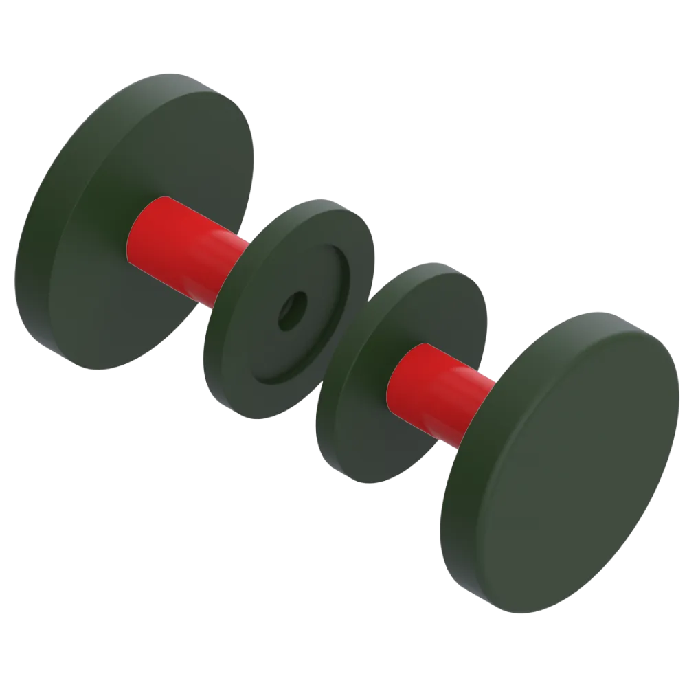 Rubinet Shower Door Knob (set) Green Envy