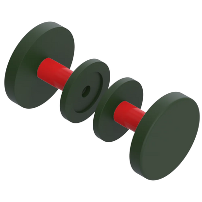 Rubinet Shower Door Knob (set) Green Envy