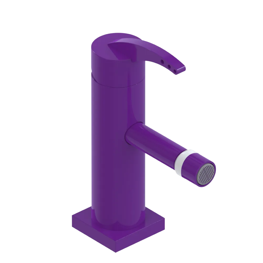 Rubinet Single Control Bidet Fitting (less drain) Purple Haze