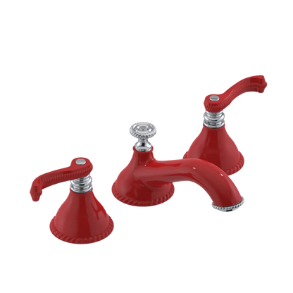 Rubinet Widespread Lav. Set. (less drain) Red