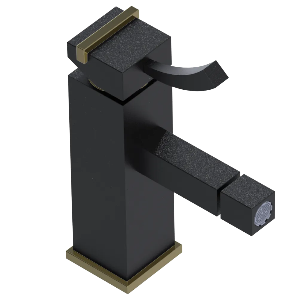 Rubinet Single Control Bidet Fitting (less drain) Matt Black