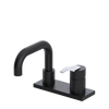 Rubinet 4" Centre Single Control Lav. Set. with Genesis spout (less drain) Matt Black