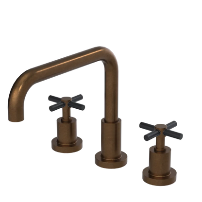 Rubinet Widespread Kitchen Set Tuscan Brass