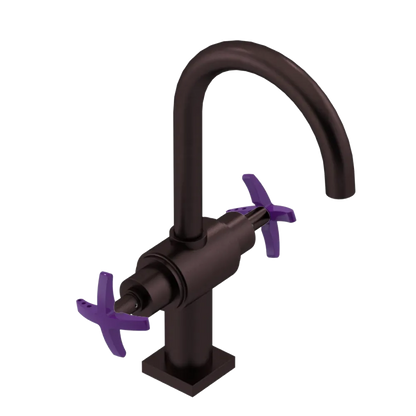 Rubinet Single Hole Dual Handle Lav. Set. (less drain) Oil Rubbed Bronze