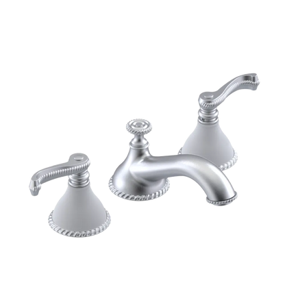 Rubinet Widespread Lav. Set. (less drain) Satin Chrome
