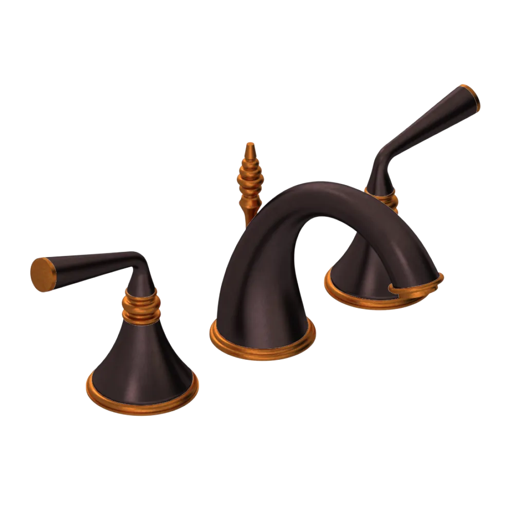Rubinet Widespread Lav. Set. (less drain) Oil Rubbed Bronze