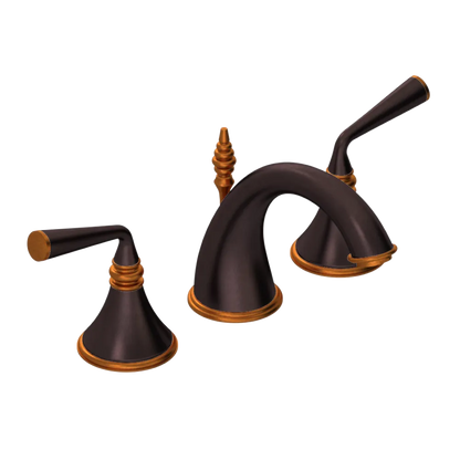 Rubinet Widespread Lav. Set. (less drain) Oil Rubbed Bronze