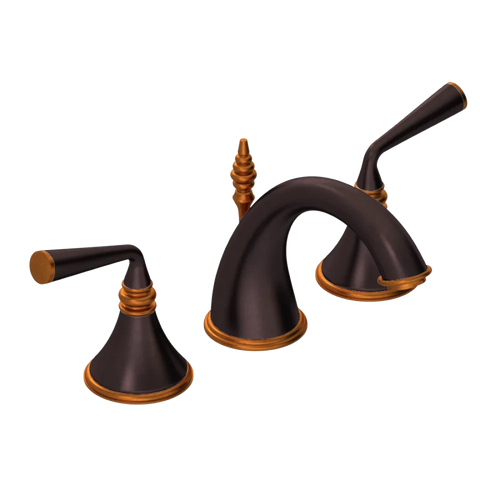 Rubinet Widespread Lav. Set. (less drain) Oil Rubbed Bronze