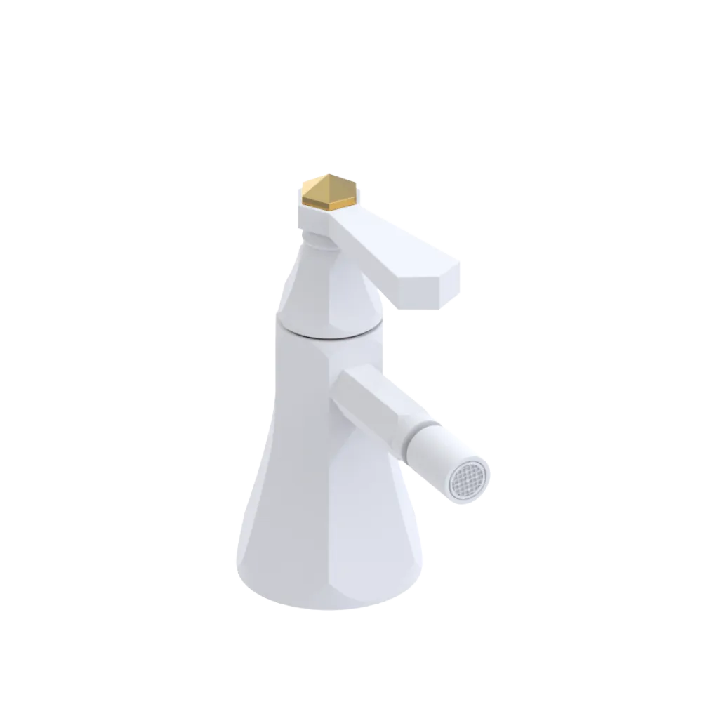 Rubinet Single Control Bidet Fitting (less drain) Matt White