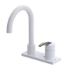 Rubinet 4" Centre Single Control Lav. Set. (less drain) White