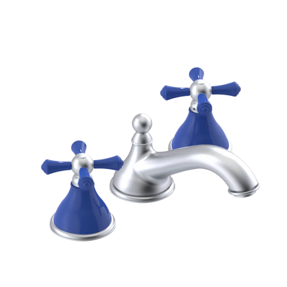 Rubinet Widespread Lav. Set. (less drain) Satin Chrome