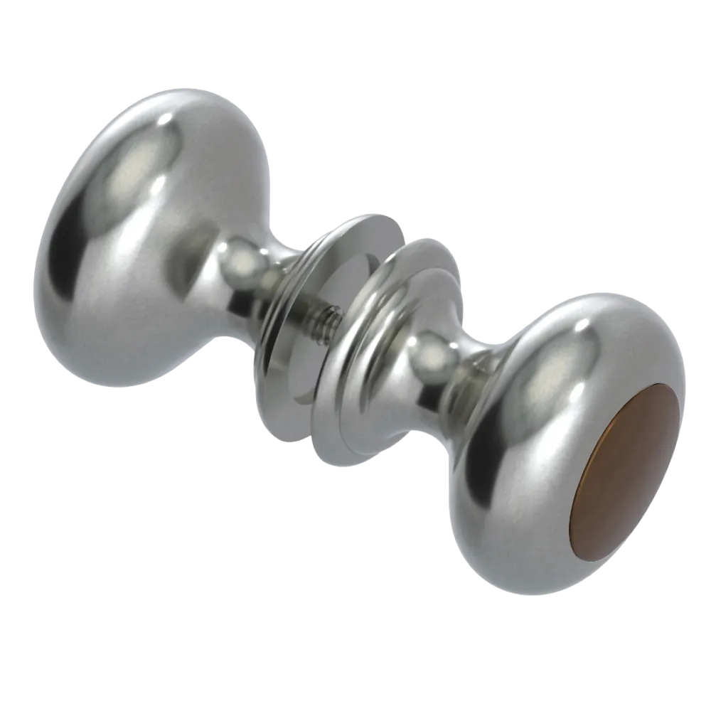 Rubinet Shower Door Knob (set) Satin Nickel