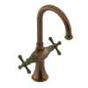 Rubinet Single Hole Dual Handle Lav. Set. (less drain) Tuscan Brass