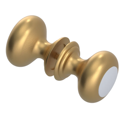 Rubinet Shower Door Knob (set) Satin Gold