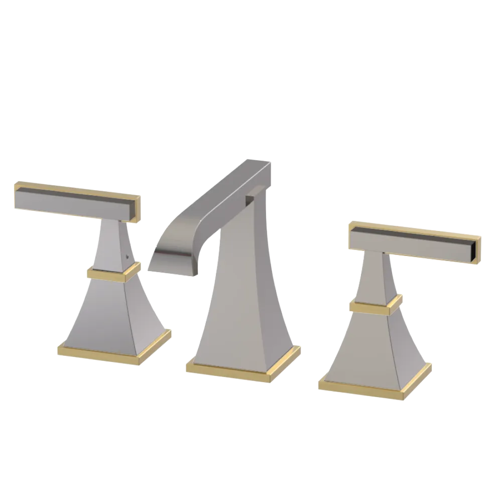 Rubinet Widespread Lav. Set. (less drain) Polished Nickel