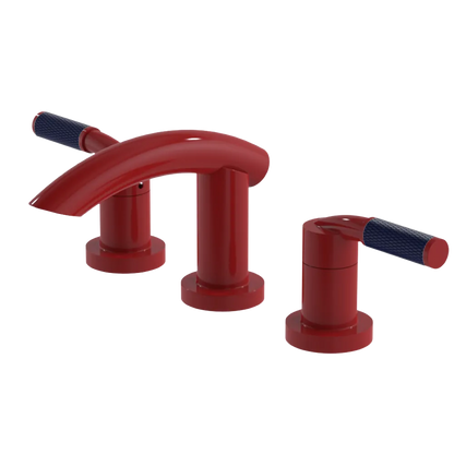 Rubinet Widespread Lav. Set. (less drain) Red