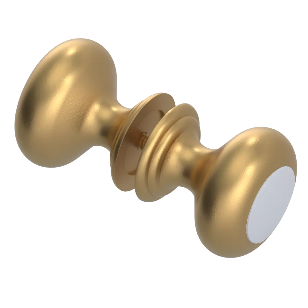 Rubinet Shower Door Knob (set) Satin Gold