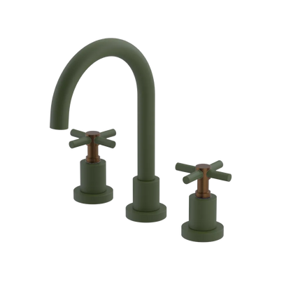 Rubinet Widespread Lav. Set. (less drain) Green Envy