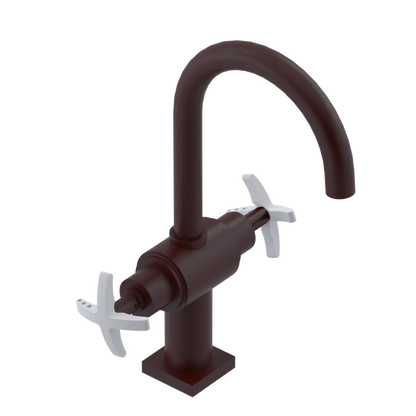 Rubinet Single Hole Dual Handle Lav. Set. (less drain) Bordeaux
