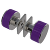 Rubinet Shower Door Knob (set) Polished Nickel