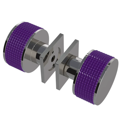 Rubinet Shower Door Knob (set) Polished Nickel