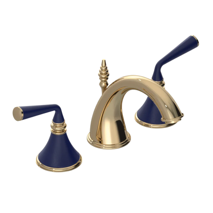Rubinet Widespread Lav. Set. (less drain) Gold