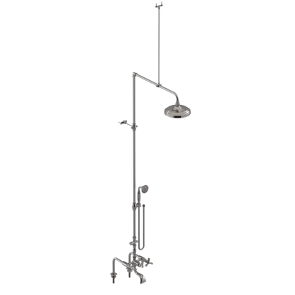 Rubinet Deck Mount Tub & Shower with Hand Held Shower Polished Nickel