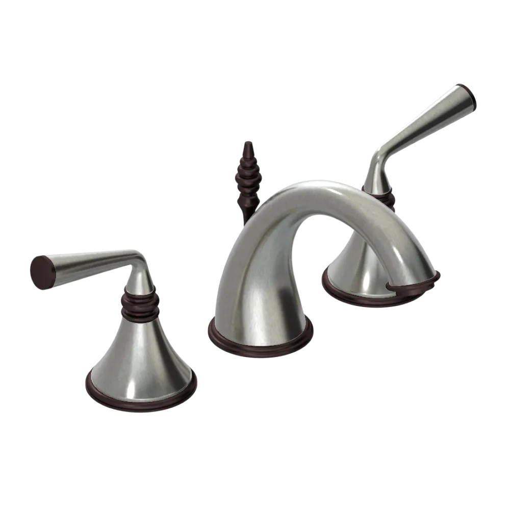 Rubinet Widespread Lav. Set. (less drain) Satin Nickel