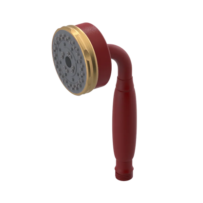 Rubinet 3 Function Hand Held Shower Only Maroon