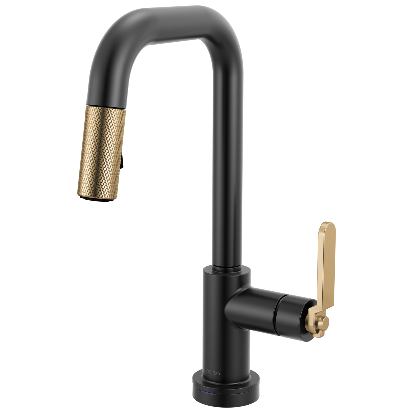 Brizo Smarttouch Pull Down Prep Faucet With Square Spout Industrial Handle