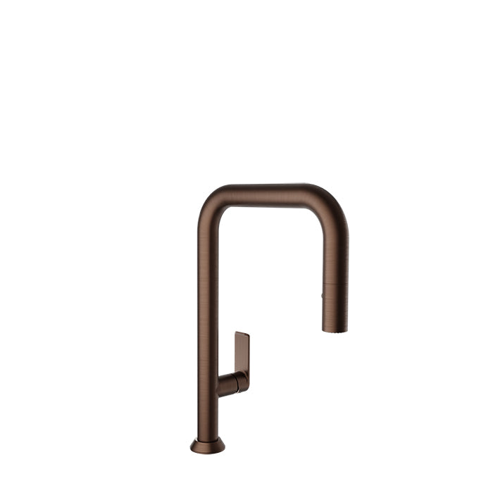 Baril Single-hole kitchen faucet with 2-function pull-down spray