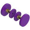 Rubinet Shower Door Knob (set) Purple Haze