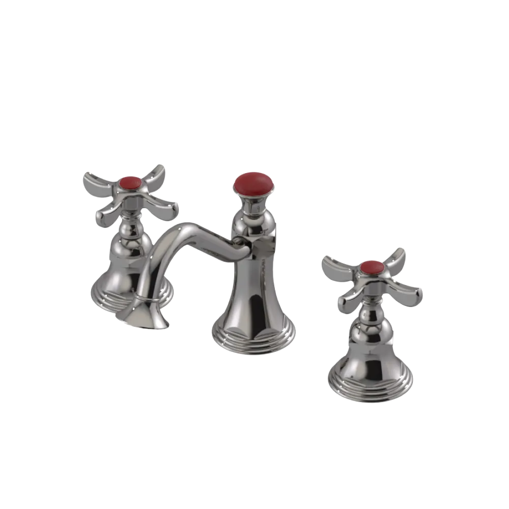 Rubinet Widespread Lav. Set. (less drain) Polished Nickel