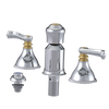 Rubinet Bidet Fitting with Spray, Diverter, and Vacum Breaker (Less Drain) Chrome