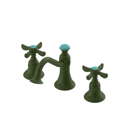 Rubinet Widespread Lav. Set. (less drain) Green Envy