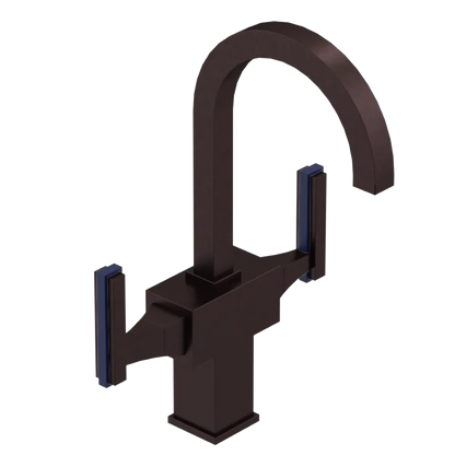 Rubinet Single Hole Dual Handle Lav. Set. (less drain) Oil Rubbed Bronze