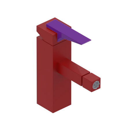 Rubinet Single Control Bidet Fitting (less drain) Maroon