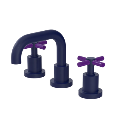 Rubinet Widespread Lav. Set. (less drain) Midnight Blue