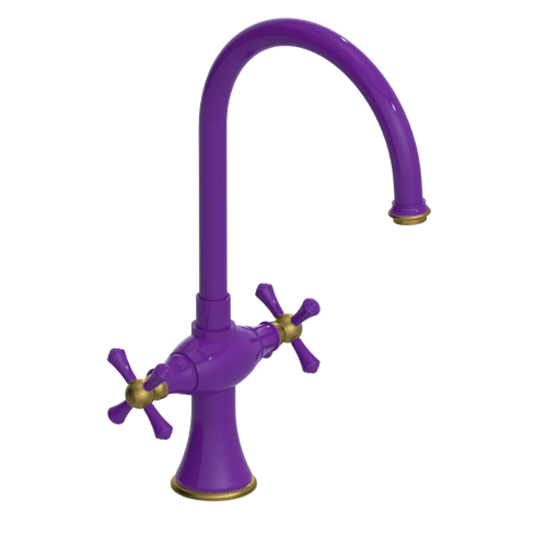 Rubinet Two Handle Single Hole Kitchen Set Purple Haze