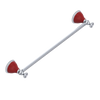 Rubinet Towel Bar 18" Satin Chrome