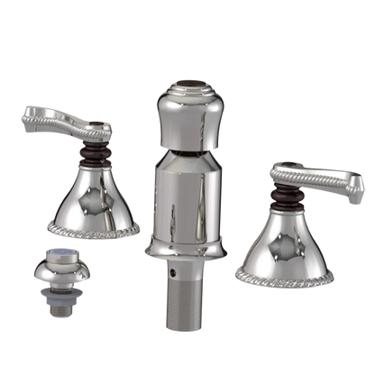 Rubinet Bidet Fitting with Spray, Diverter, and Vacum Breaker (Less Drain) Polished Nickel