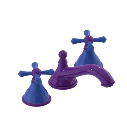 Rubinet Widespread Lav. Set. (less drain) Purple Haze