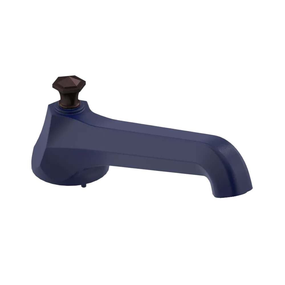 Rubinet Tub Filler Spout Deck Mount Midnight Blue