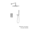 Baril Complete pressure balanced shower kit without handle
