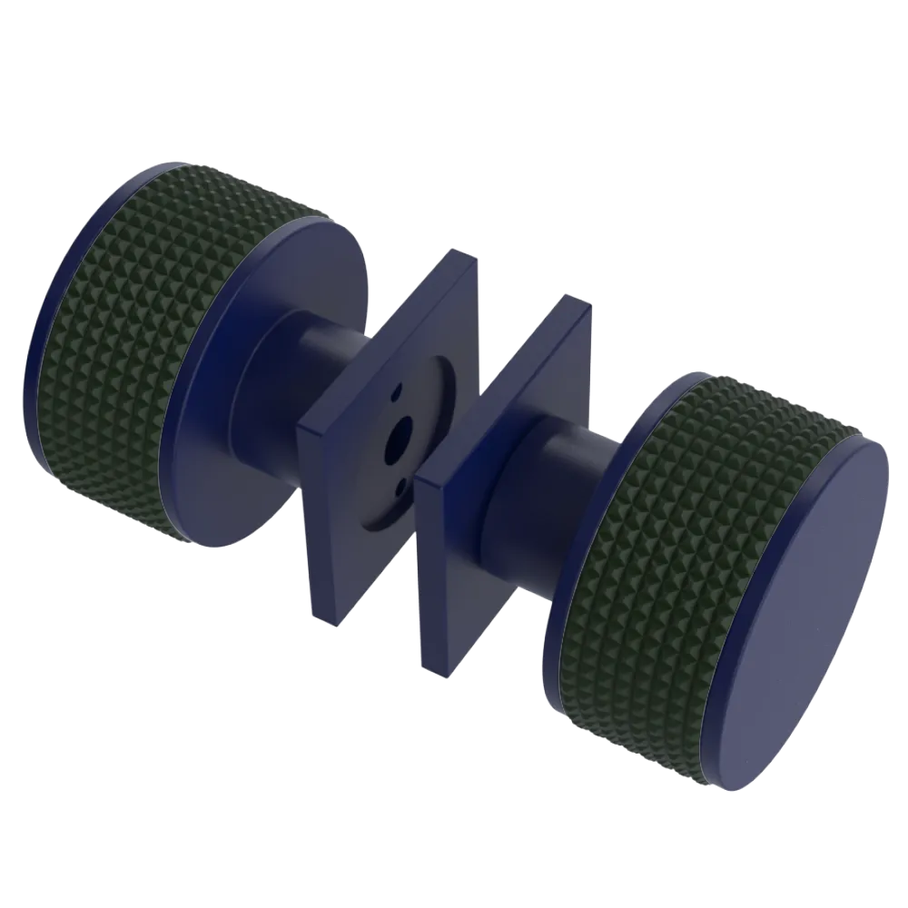 Rubinet Shower Door Knob (set) Midnight Blue