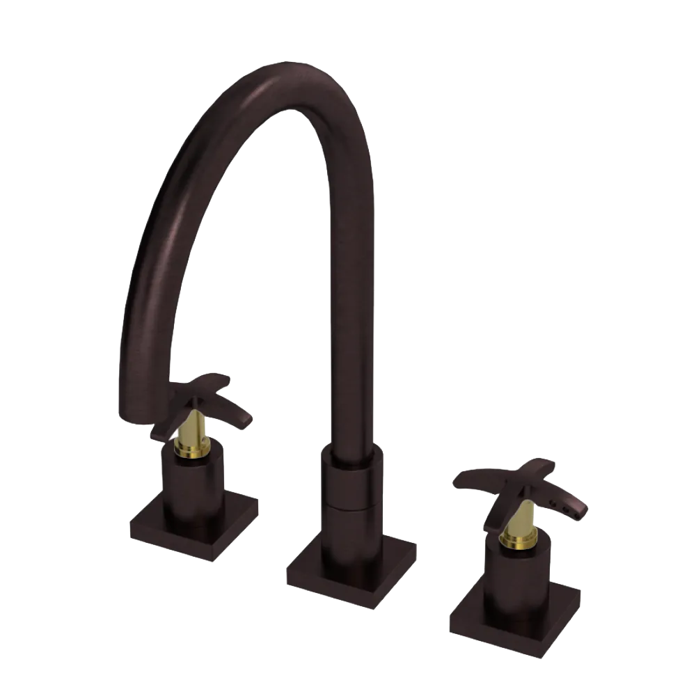 Rubinet Widespread Kitchen Set Oil Rubbed Bronze